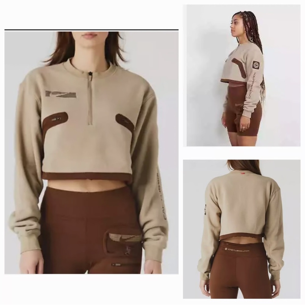 CACTUS JACK x Nike Tan Fleece Jacket and Shorts